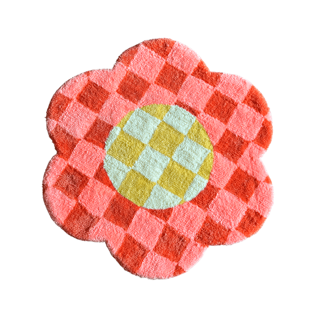 Orange Flower - Wrugs Rugs