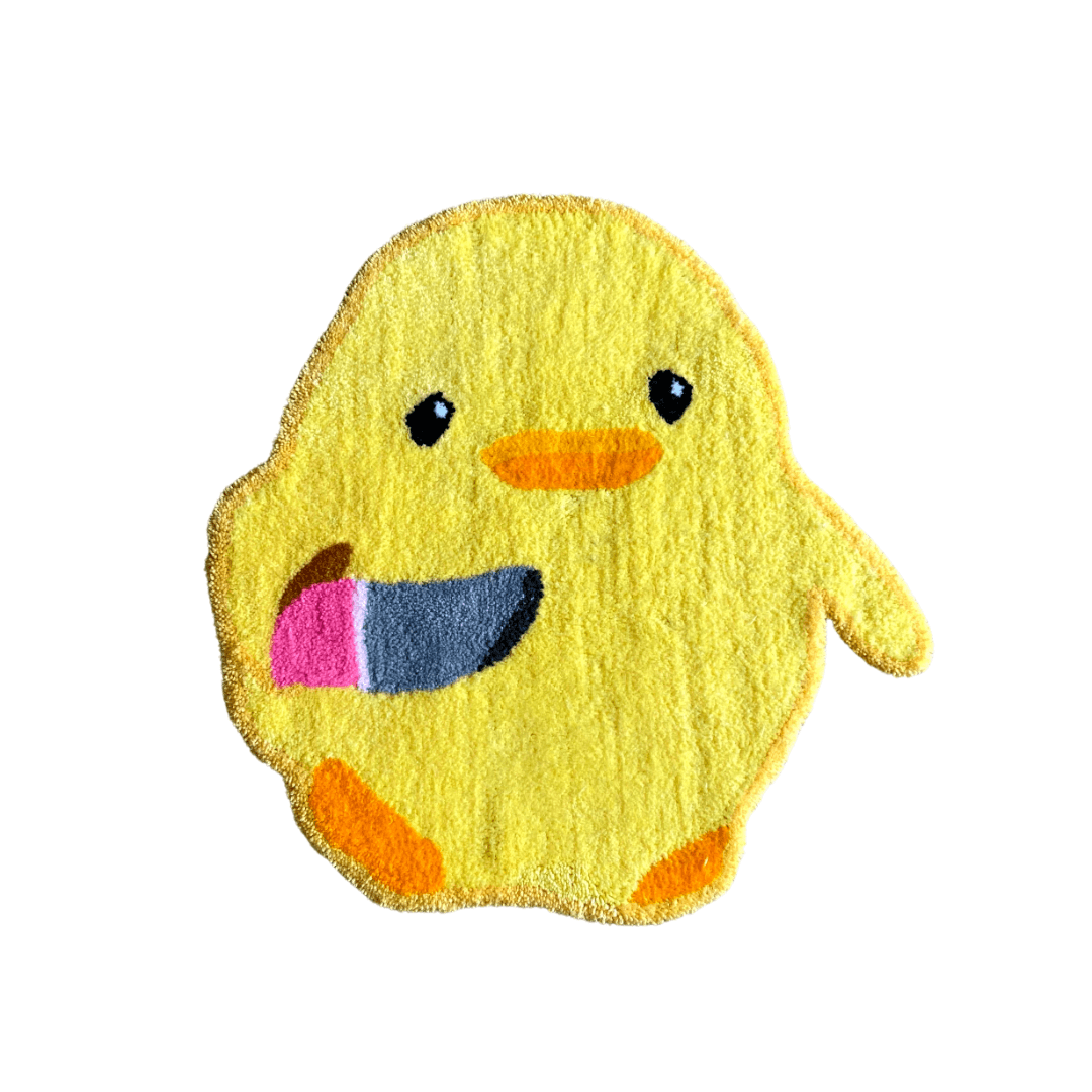 Chick With Knife - Wrugs Rugs